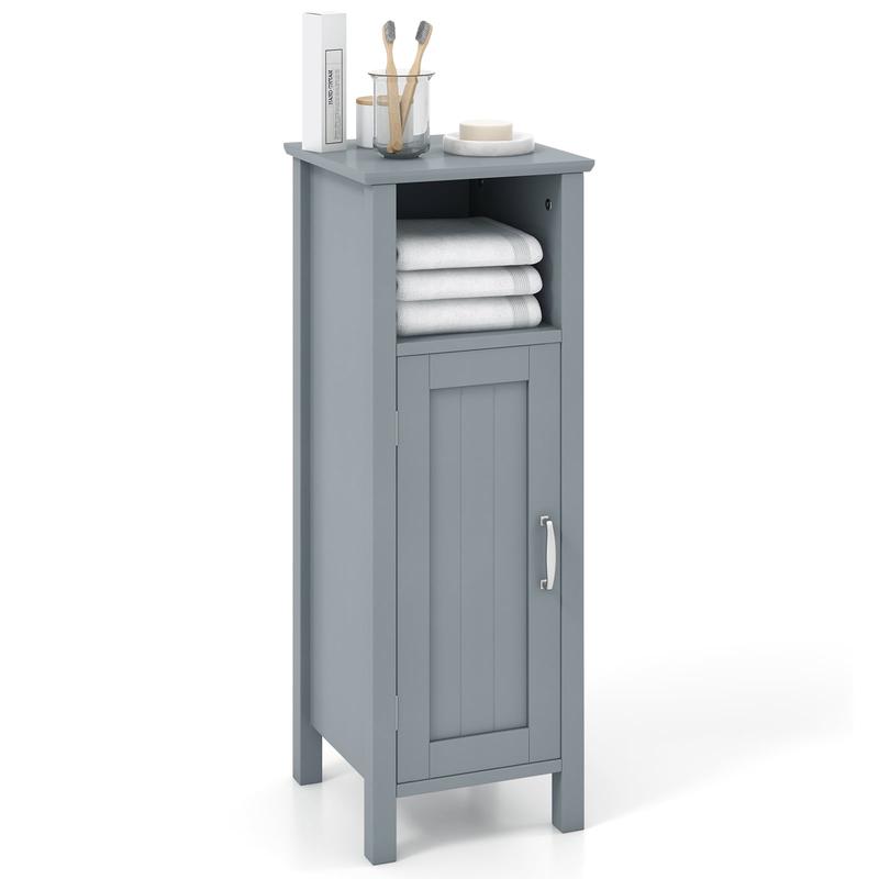 2-Tier Bathroom Storage Cabinet, Gray - Gray
