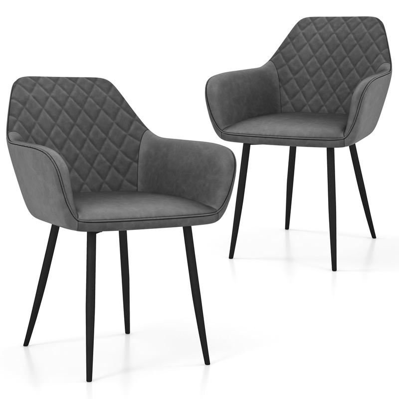 Leisure Dining Chair Set, 2 Count, Gray - Gray