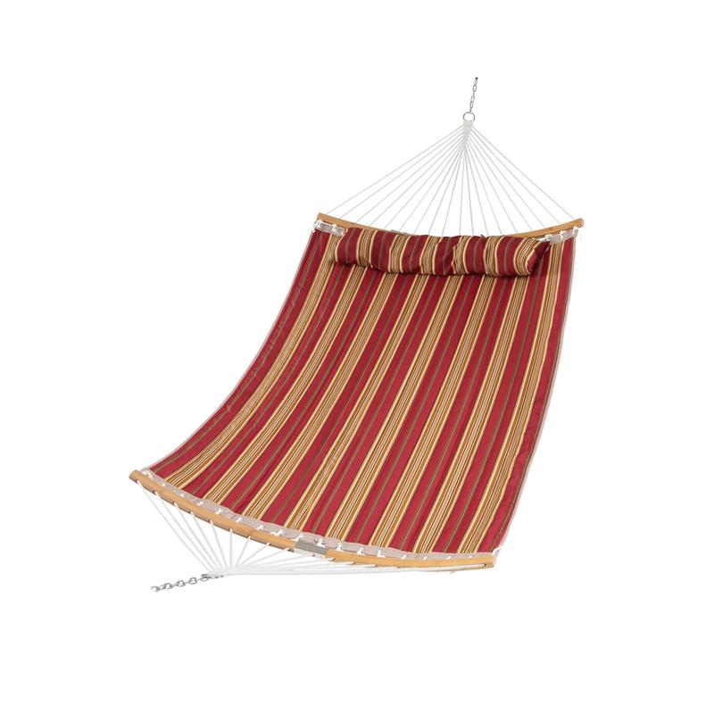 Outdoor Hammock With Detachable Pillow, Red - Red