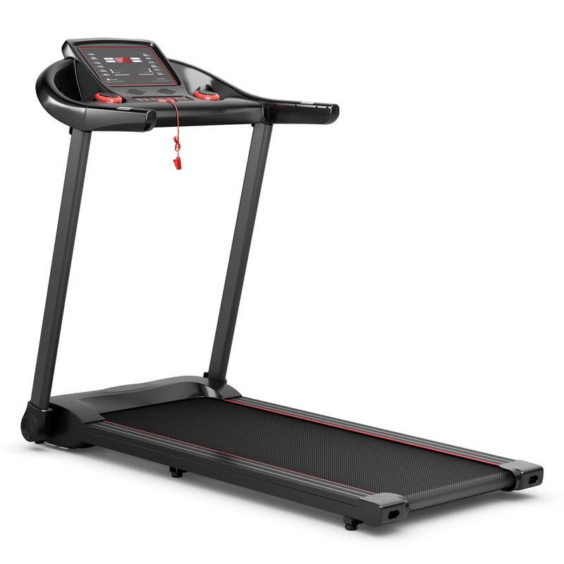 2.25HP Electric Treadmill With Speaker, APP Control, Red - Red